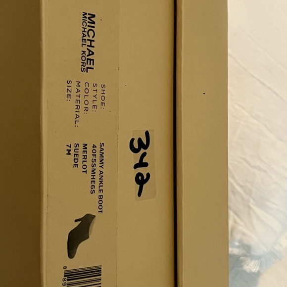 NIB Michael Kors Merlot suede “Sammy” ankle boot 7m - Picture 11 of 11